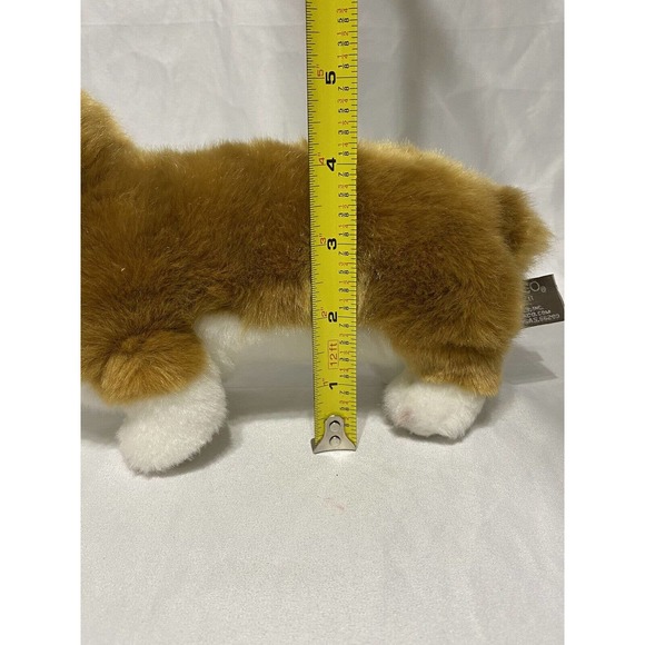 Corgi Dog Plush Brown White Demdaco Standing 9” Stuffed Animal Puppy Dog - Picture 11 of 11